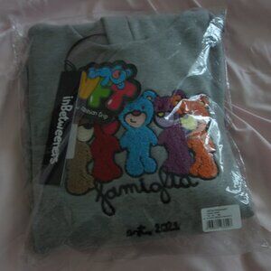 inBetweeners Est. 2021 Familia Grey Melange Unisex Hoodie Size XS *NWT*